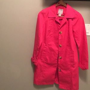 Girls pink long jacket